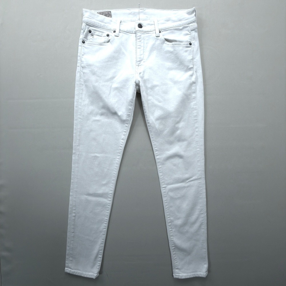 Polo Ralph Lauren Tompkins Skinny Jeans Womens 29 White Classic Preppy Stretch